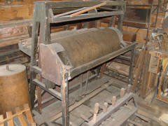 Barrel pinning frame; Molinari shop, N.C.